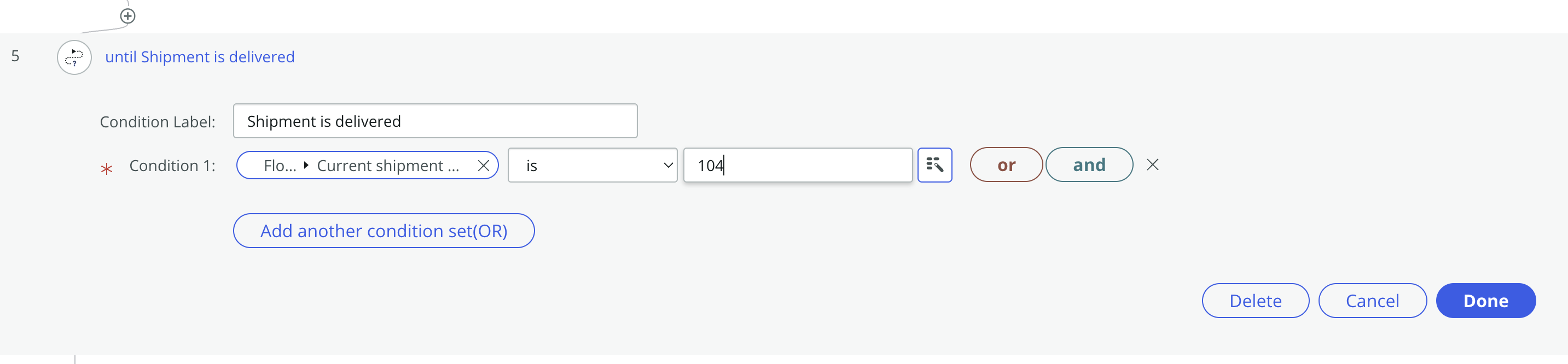 Set iterator