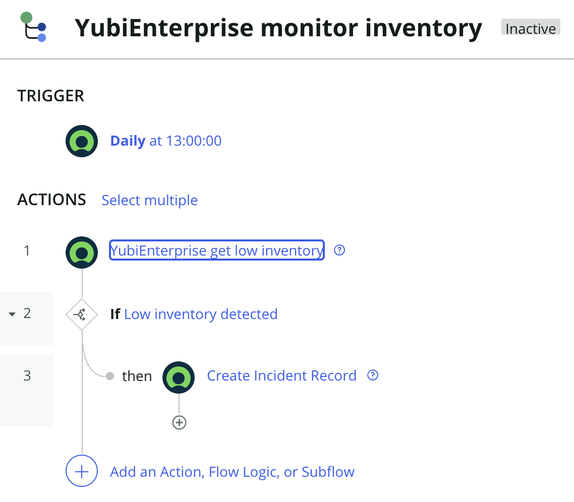 Create incident config