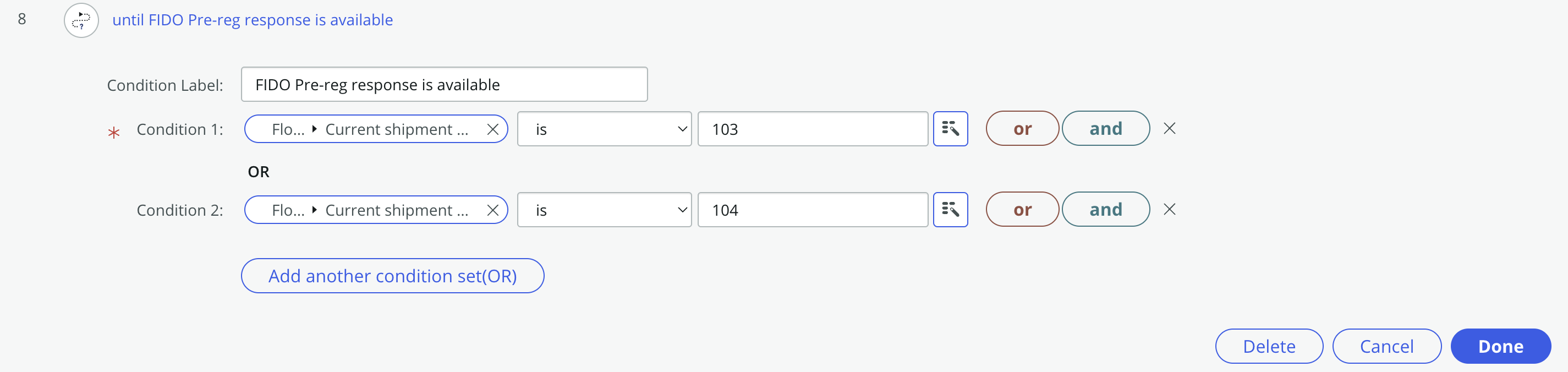 Set iterator